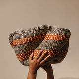 Dance of Shadows decorative wave African basket